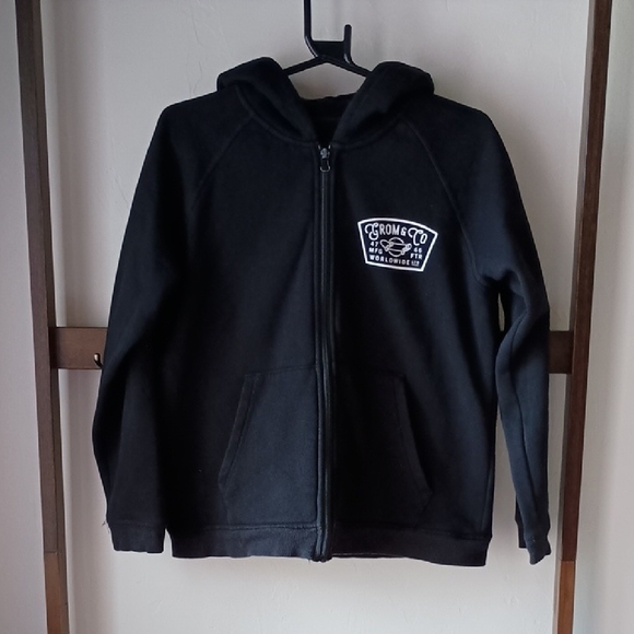 Kids Black Hoodie - Picture 1 of 4